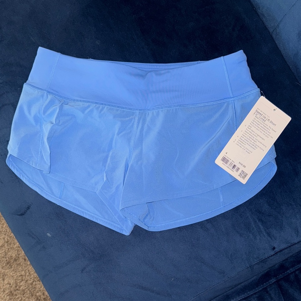 Women's Blue Athletic Shorts Speed Up LR Short 2.5 Lined
